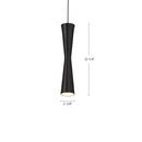 LED Pendant<br /><span style="color:#4AB0CE;">Entrega: 4-10 dias en USA</span><br /><span style="color:#4AB0CE;font-size:60%;">PREGUNTE POR ENTREGA EN PANAMA</span><br />Collection: Robson<br />Finish: Black