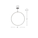 LED Pendant<br /><span style="color:#4AB0CE;">Entrega: 4-10 dias en USA</span><br /><span style="color:#4AB0CE;font-size:60%;">PREGUNTE POR ENTREGA EN PANAMA</span><br />Collection: Cirque<br />Finish: Black