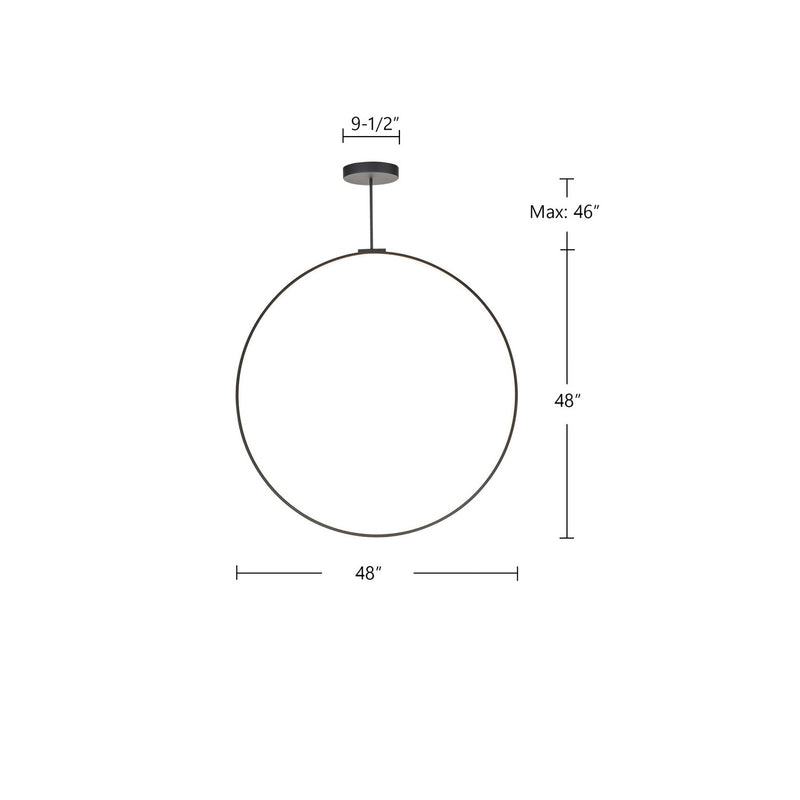 LED Pendant<br /><span style="color:#4AB0CE;">Entrega: 4-10 dias en USA</span><br /><span style="color:#4AB0CE;font-size:60%;">PREGUNTE POR ENTREGA EN PANAMA</span><br />Collection: Cirque<br />Finish: Black