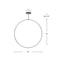 Kuzco Lighting - PD82560-BK - LED Pendant - Cirque - Black