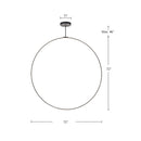 Kuzco Lighting - PD82572-BK - LED Pendant - Cirque - Black