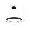 LED Pendant<br /><span style="color:#4AB0CE;">Entrega: 4-10 dias en USA</span><br /><span style="color:#4AB0CE;font-size:60%;">PREGUNTE POR ENTREGA EN PANAMA</span><br />Collection: Cortana<br />Finish: Black