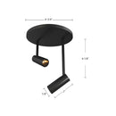 Kuzco Lighting - SF15002-BK - LED Semi-Flush Mount - Downey - Black