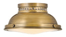 Hinkley - 4081HB - LED Flush Mount - Emery - Heritage Brass