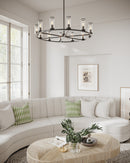 Alora - CH309012UBCG - 12 Light Chandelier - Revolve - Urban Bronze/Clear Glass