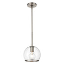 Alora - PD304008ANCG - One Light Mini Pendant - Coast - Aged Nickel/Clear Glass