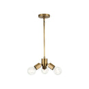 Alora - PD307003VB - Three Light Pendant - Hexa - Vintage Brass