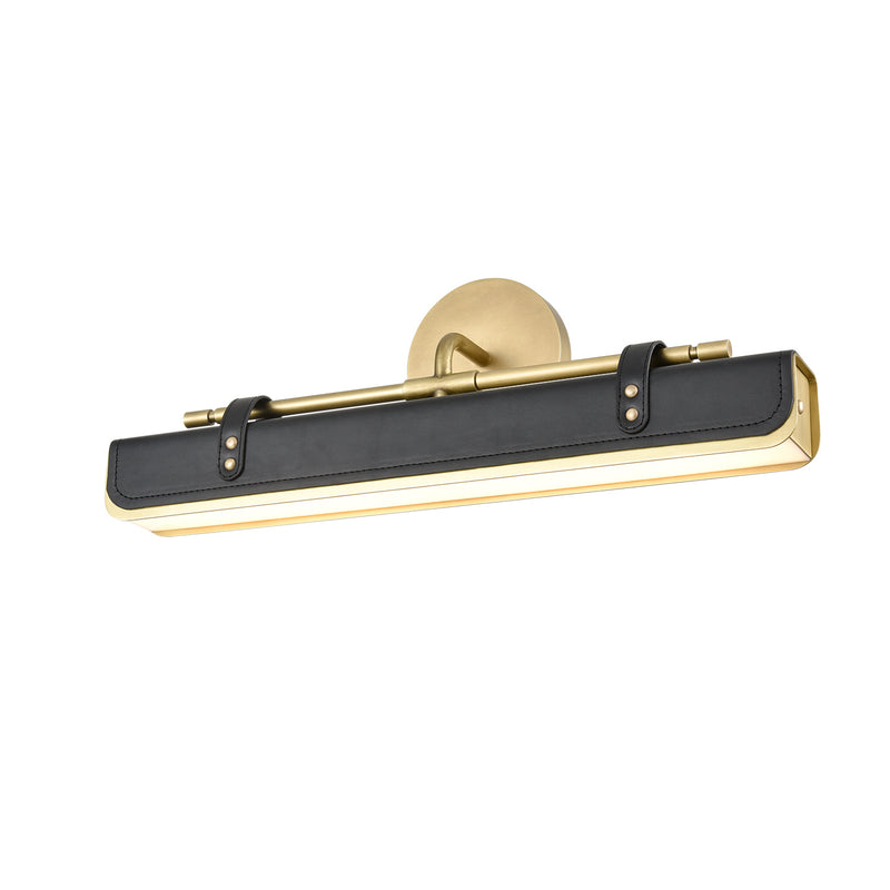 LED Wall Sconce<br /><span style="color:#4AB0CE;">Entrega: 4-10 dias en USA</span><br /><span style="color:#4AB0CE;font-size:60%;">PREGUNTE POR ENTREGA EN PANAMA</span><br />Collection: Valise<br />Finish: Vintage Brass/Tuxedo Leather