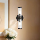 Alora - WV309002UBCG - Two Light Wall Sconce - Revolve - Clear Glass/Urban Bronze