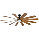 Modern Forms Fans - FR-W1815-80L27MBDK - 80"Ceiling Fan - Windflower - Matte Black/Distressed Koa