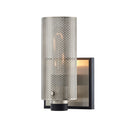 Troy Lighting - B7111 - One Light Wall Sconce - Pilsen - Carbide Blk W Satin Nickel Accents