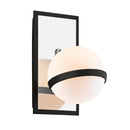 Troy Lighting - B7161 - One Light Wall Sconce - Ace - Carbide Blk With Polished Nickel Accents