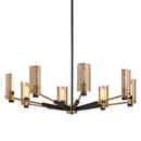 Troy Lighting - F6878-SFB/PBR - Eight Light Chandelier - Pilsen - Soft Off Black