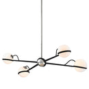 Troy Lighting - F7167-TBK/PN - Four Light Island Pendant - Ace - Textured Black & Polish Nickel