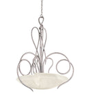 Kalco - 4287PS/FROST - Three Light Pendant - Tribecca - Pearl Silver