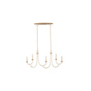 Kalco - 511760MG - Five Light Island Pendant - Kiera - Modern Gold