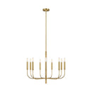 Nine Light Chandelier<br /><span style="color:#4AB0CE;">Entrega: 4-10 dias en USA</span><br /><span style="color:#4AB0CE;font-size:60%;">PREGUNTE POR ENTREGA EN PANAMA</span><br />Collection: Brianna<br />Finish: Burnished Brass