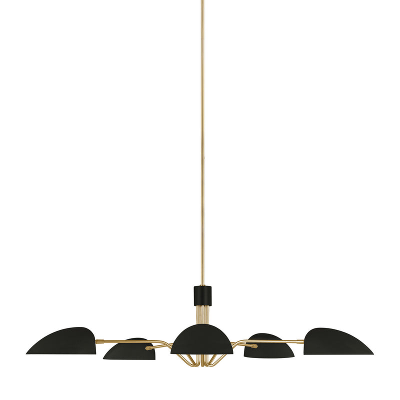 Five Light Chandelier<br /><span style="color:#4AB0CE;">Entrega: 4-10 dias en USA</span><br /><span style="color:#4AB0CE;font-size:60%;">PREGUNTE POR ENTREGA EN PANAMA</span><br />Collection: Jane<br />Finish: Midnight Black