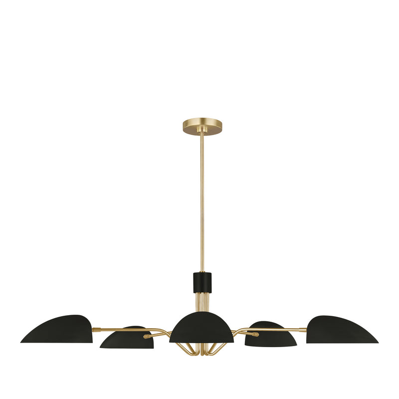 Five Light Chandelier<br /><span style="color:#4AB0CE;">Entrega: 4-10 dias en USA</span><br /><span style="color:#4AB0CE;font-size:60%;">PREGUNTE POR ENTREGA EN PANAMA</span><br />Collection: Jane<br />Finish: Midnight Black