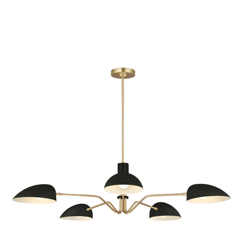 Five Light Chandelier<br /><span style="color:#4AB0CE;">Entrega: 4-10 dias en USA</span><br /><span style="color:#4AB0CE;font-size:60%;">PREGUNTE POR ENTREGA EN PANAMA</span><br />Collection: Jane<br />Finish: Midnight Black