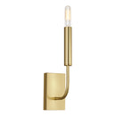 One Light Wall Sconce<br /><span style="color:#4AB0CE;">Entrega: 4-10 dias en USA</span><br /><span style="color:#4AB0CE;font-size:60%;">PREGUNTE POR ENTREGA EN PANAMA</span><br />Collection: Brianna<br />Finish: Burnished Brass