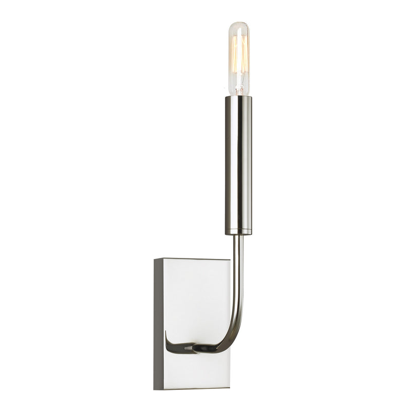 One Light Wall Sconce<br /><span style="color:#4AB0CE;">Entrega: 4-10 dias en USA</span><br /><span style="color:#4AB0CE;font-size:60%;">PREGUNTE POR ENTREGA EN PANAMA</span><br />Collection: Brianna<br />Finish: Polished Nickel