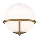 One Light Wall Sconce<br /><span style="color:#4AB0CE;">Entrega: 4-10 dias en USA</span><br /><span style="color:#4AB0CE;font-size:60%;">PREGUNTE POR ENTREGA EN PANAMA</span><br />Collection: Apollo<br />Finish: Burnished Brass