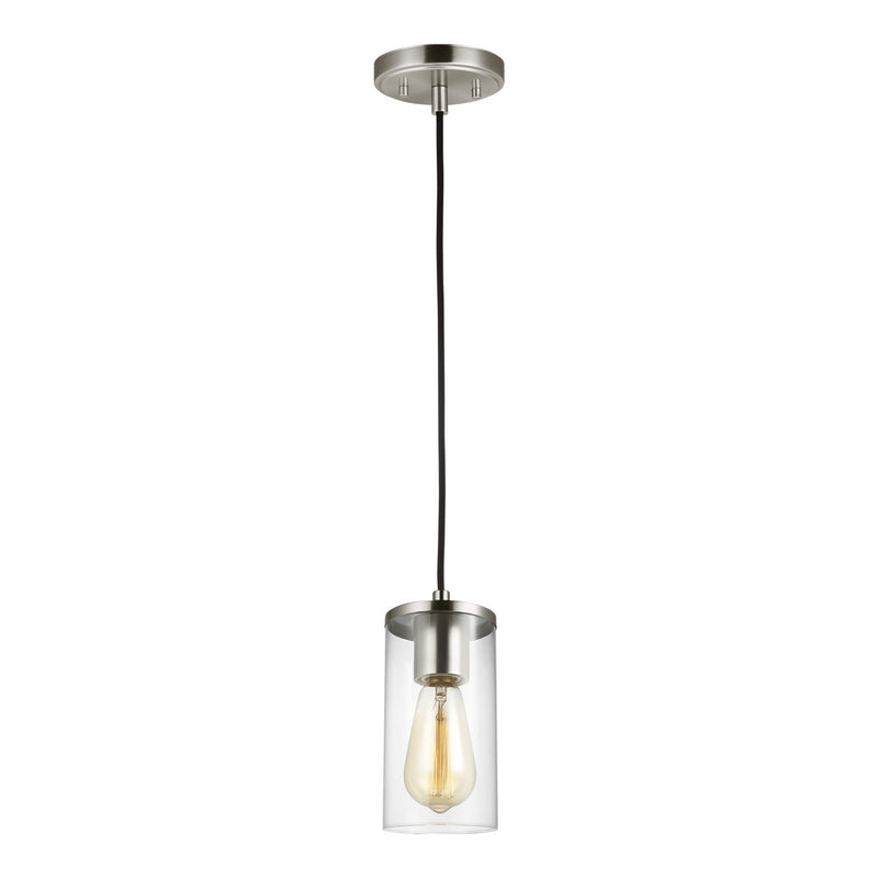 Visual Comfort Studio - 6190301EN7-962 - One Light Mini-Pendant - Zire - Brushed Nickel