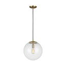 One Light Pendant<br /><span style="color:#4AB0CE;">Entrega: 4-10 dias en USA</span><br /><span style="color:#4AB0CE;font-size:60%;">PREGUNTE POR ENTREGA EN PANAMA</span><br />Collection: Leo-Hanging Globe<br />Finish: Satin Brass