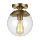 One Light Wall / Ceiling Semi-Flush Mount<br /><span style="color:#4AB0CE;">Entrega: 4-10 dias en USA</span><br /><span style="color:#4AB0CE;font-size:60%;">PREGUNTE POR ENTREGA EN PANAMA</span><br />Collection: Leo H.G.<br />Finish: Satin Brass
