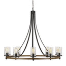 Ten Light Chandelier<br /><span style="color:#4AB0CE;">Entrega: 14-15 semanas en USA</span><br /><span style="color:#4AB0CE;font-size:60%;">PREGUNTE POR ENTREGA EN PANAMA</span><br />Collection: Angelo<br />Finish: Distressed Weathered Oak / Slate Grey...