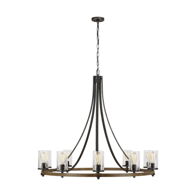 Ten Light Chandelier<br /><span style="color:#4AB0CE;">Entrega: 4-10 dias en USA</span><br /><span style="color:#4AB0CE;font-size:60%;">PREGUNTE POR ENTREGA EN PANAMA</span><br />Collection: Angelo<br />Finish: Distressed Weathered Oak / Slate Grey Metal
