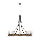 Ten Light Chandelier<br /><span style="color:#4AB0CE;">Entrega: 14-15 semanas en USA</span><br /><span style="color:#4AB0CE;font-size:60%;">PREGUNTE POR ENTREGA EN PANAMA</span><br />Collection: Angelo<br />Finish: Distressed Weathered Oak / Slate Grey...