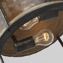 Two Light Flush Mount<br /><span style="color:#4AB0CE;">Entrega: 4-10 dias en USA</span><br /><span style="color:#4AB0CE;font-size:60%;">PREGUNTE POR ENTREGA EN PANAMA</span><br />Collection: Angelo<br />Finish: Distressed Weathered Oak / Slate Grey Metal