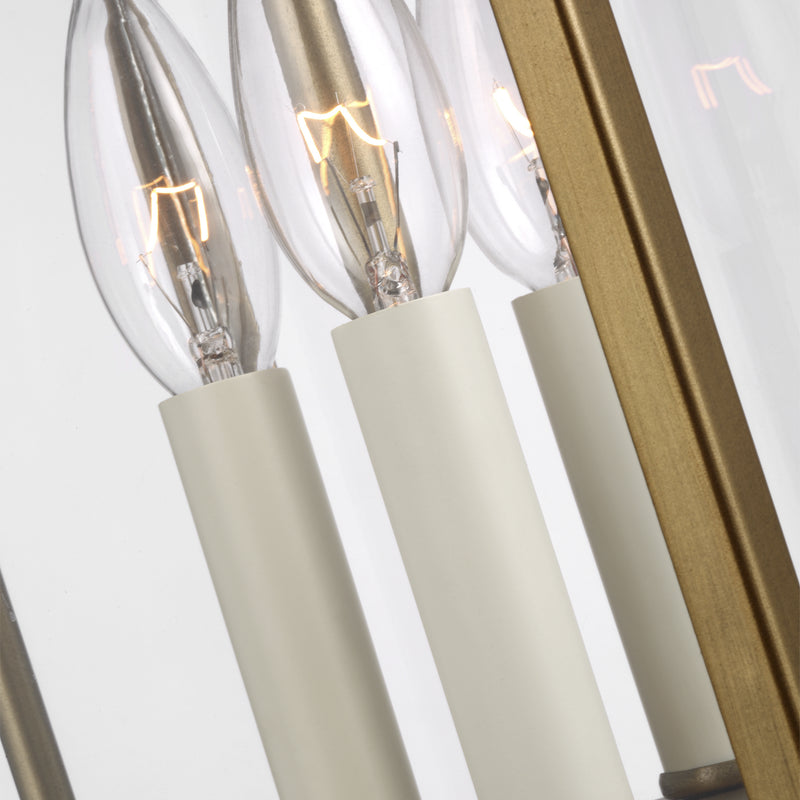 Three Light Pendant<br /><span style="color:#4AB0CE;">Entrega: 4-10 dias en USA</span><br /><span style="color:#4AB0CE;font-size:60%;">PREGUNTE POR ENTREGA EN PANAMA</span><br />Collection: Wellsworth<br />Finish: Painted Distressed Brass