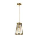 One Light Pendant<br /><span style="color:#4AB0CE;">Entrega: 4-10 dias en USA</span><br /><span style="color:#4AB0CE;font-size:60%;">PREGUNTE POR ENTREGA EN PANAMA</span><br />Collection: Harrow<br />Finish: Burnished Brass