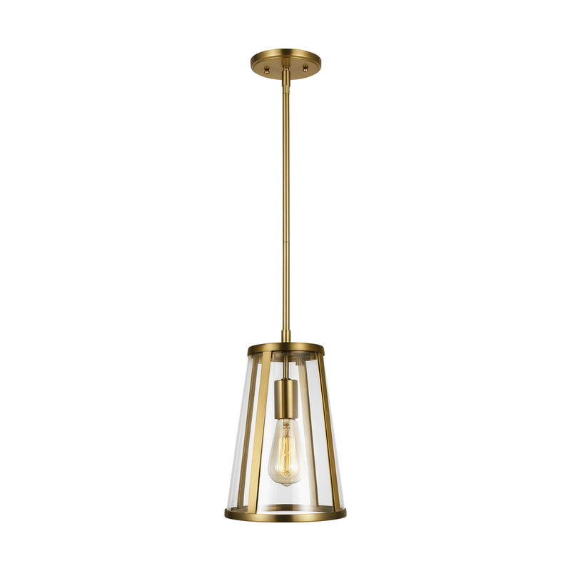 One Light Pendant<br /><span style="color:#4AB0CE;">Entrega: 4-10 dias en USA</span><br /><span style="color:#4AB0CE;font-size:60%;">PREGUNTE POR ENTREGA EN PANAMA</span><br />Collection: Harrow<br />Finish: Burnished Brass