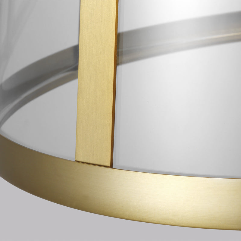 Three Light Pendant<br /><span style="color:#4AB0CE;">Entrega: 4-10 dias en USA</span><br /><span style="color:#4AB0CE;font-size:60%;">PREGUNTE POR ENTREGA EN PANAMA</span><br />Collection: Harrow<br />Finish: Burnished Brass