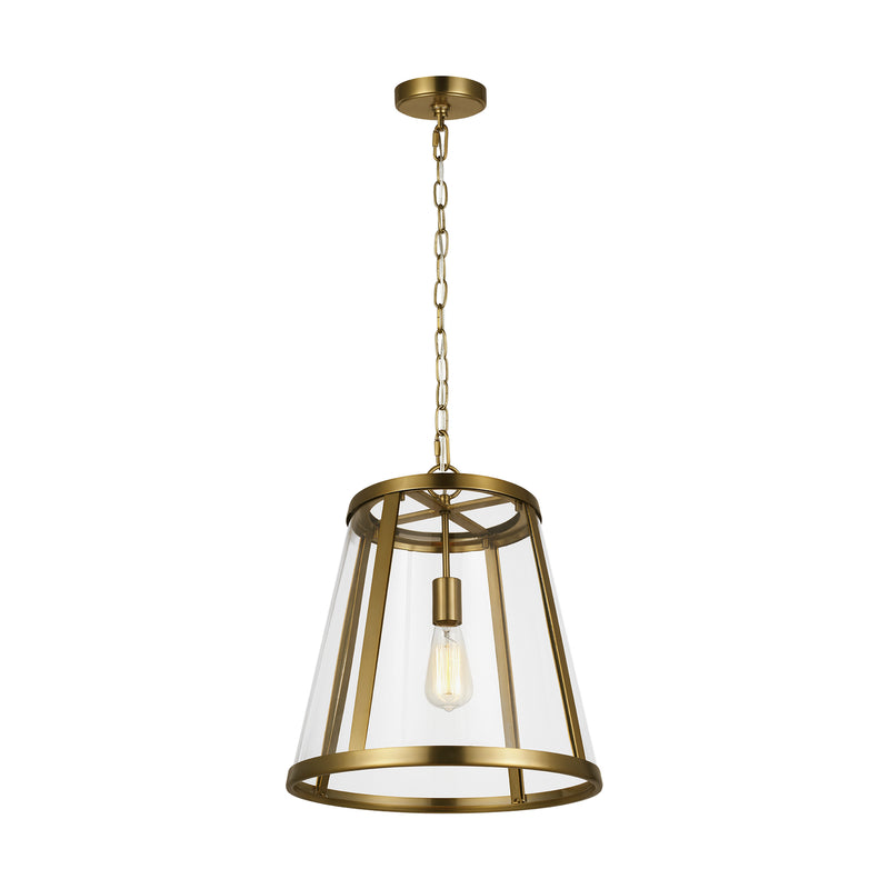 One Light Pendant<br /><span style="color:#4AB0CE;">Entrega: 15-16 semanas en USA</span><br /><span style="color:#4AB0CE;font-size:60%;">PREGUNTE POR ENTREGA EN PANAMA</span><br />Collection: Harrow<br />Finish: Burnished Brass