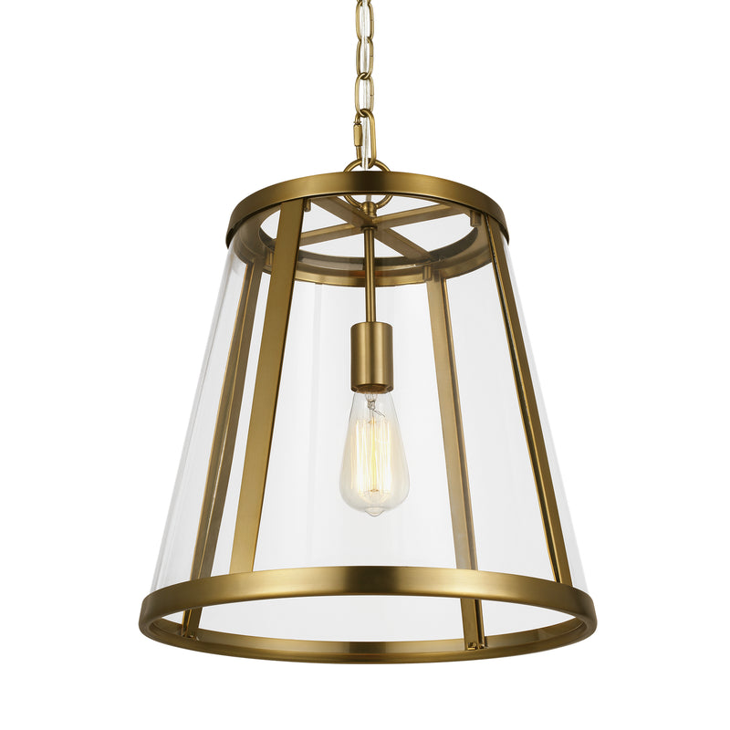 One Light Pendant<br /><span style="color:#4AB0CE;">Entrega: 15-16 semanas en USA</span><br /><span style="color:#4AB0CE;font-size:60%;">PREGUNTE POR ENTREGA EN PANAMA</span><br />Collection: Harrow<br />Finish: Burnished Brass