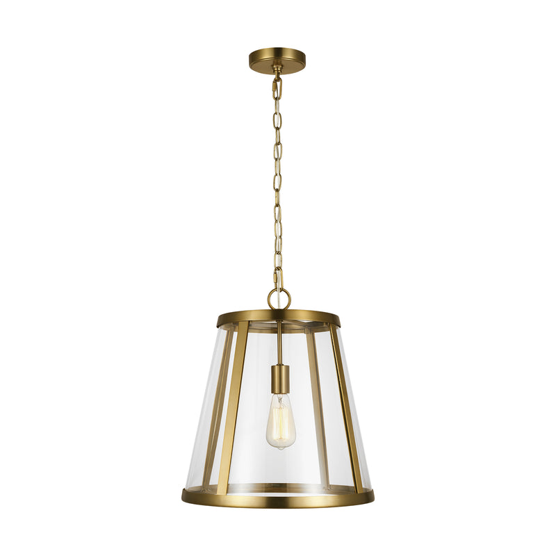 One Light Pendant<br /><span style="color:#4AB0CE;">Entrega: 15-16 semanas en USA</span><br /><span style="color:#4AB0CE;font-size:60%;">PREGUNTE POR ENTREGA EN PANAMA</span><br />Collection: Harrow<br />Finish: Burnished Brass