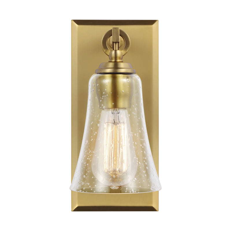One Light Wall Sconce<br /><span style="color:#4AB0CE;">Entrega: 4-10 dias en USA</span><br /><span style="color:#4AB0CE;font-size:60%;">PREGUNTE POR ENTREGA EN PANAMA</span><br />Collection: Monterro<br />Finish: Burnished Brass