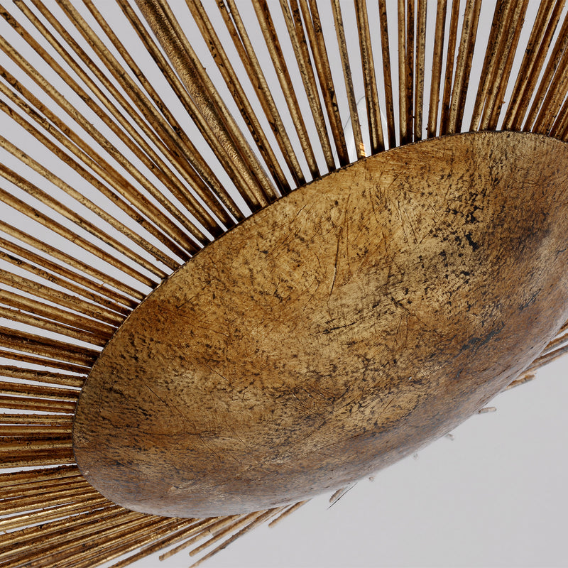 Four Light Pendant<br /><span style="color:#4AB0CE;">Entrega: 4-10 dias en USA</span><br /><span style="color:#4AB0CE;font-size:60%;">PREGUNTE POR ENTREGA EN PANAMA</span><br />Collection: Helios<br />Finish: Antique Gild