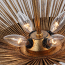Four Light Pendant<br /><span style="color:#4AB0CE;">Entrega: 4-10 dias en USA</span><br /><span style="color:#4AB0CE;font-size:60%;">PREGUNTE POR ENTREGA EN PANAMA</span><br />Collection: Helios<br />Finish: Antique Gild
