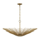 Four Light Pendant<br /><span style="color:#4AB0CE;">Entrega: 4-10 dias en USA</span><br /><span style="color:#4AB0CE;font-size:60%;">PREGUNTE POR ENTREGA EN PANAMA</span><br />Collection: Helios<br />Finish: Antique Gild