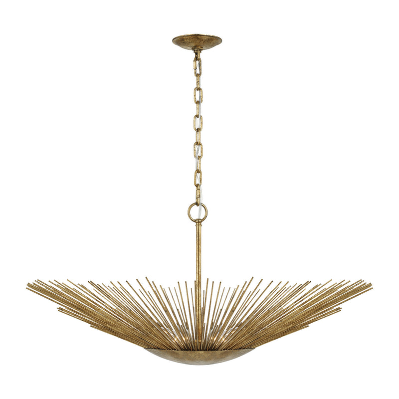 Four Light Pendant<br /><span style="color:#4AB0CE;">Entrega: 4-10 dias en USA</span><br /><span style="color:#4AB0CE;font-size:60%;">PREGUNTE POR ENTREGA EN PANAMA</span><br />Collection: Helios<br />Finish: Antique Gild