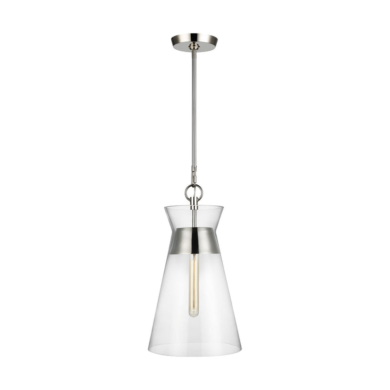 Visual Comfort Studio - CP1021PN - One Light Pendant - Atlantic - Polished Nickel