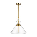 Visual Comfort Studio - CP1031BBS - One Light Pendant - Atlantic - Burnished Brass