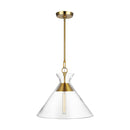 Visual Comfort Studio - CP1031BBS - One Light Pendant - Atlantic - Burnished Brass