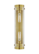 Visual Comfort Studio - CW1002BBS - Two Light Wall Sconce - Garrett - Burnished Brass